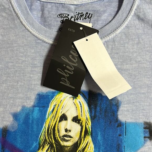 Britney Spears Graphic T-Shirt Light Blue Size M - Picture 2 of 4